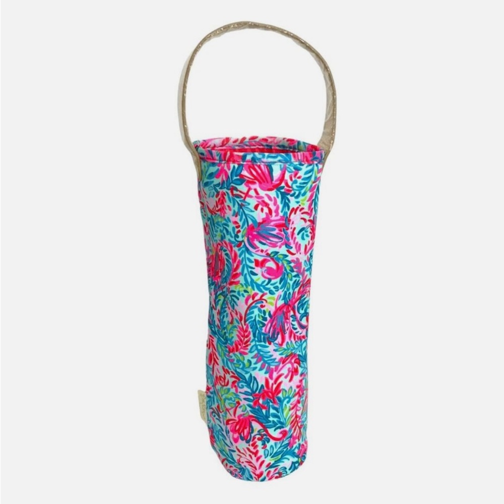 Lilly Pulitzer Wine Bag, Surf Blue Flim Flam, Hostess Gift